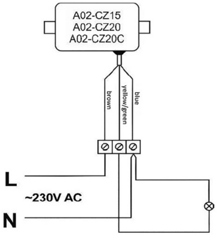 Schemerschakelaar - 1500W - IP54 - 220V