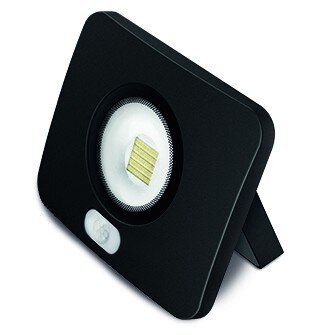 20W LED Schijnwerper Flat PIR Sensor 2000 Lumen Koud Wit Zwart - garden-light