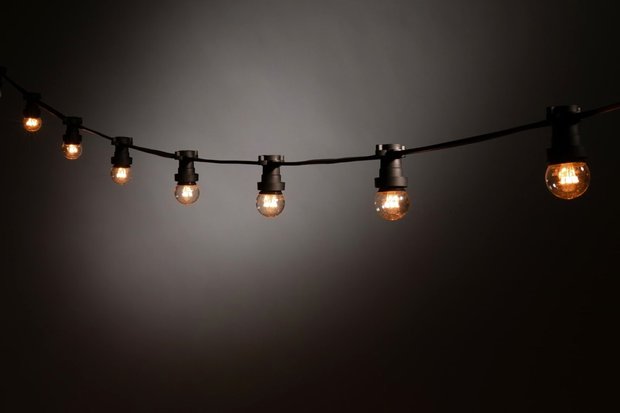 prikkabel - 15 lampen 10 meter lichtsnoer - - 220 Volt - garden-light